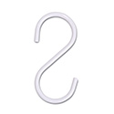 "S" Hook for Pipeline - Box of 50, Anthracite Grey - Gloss White