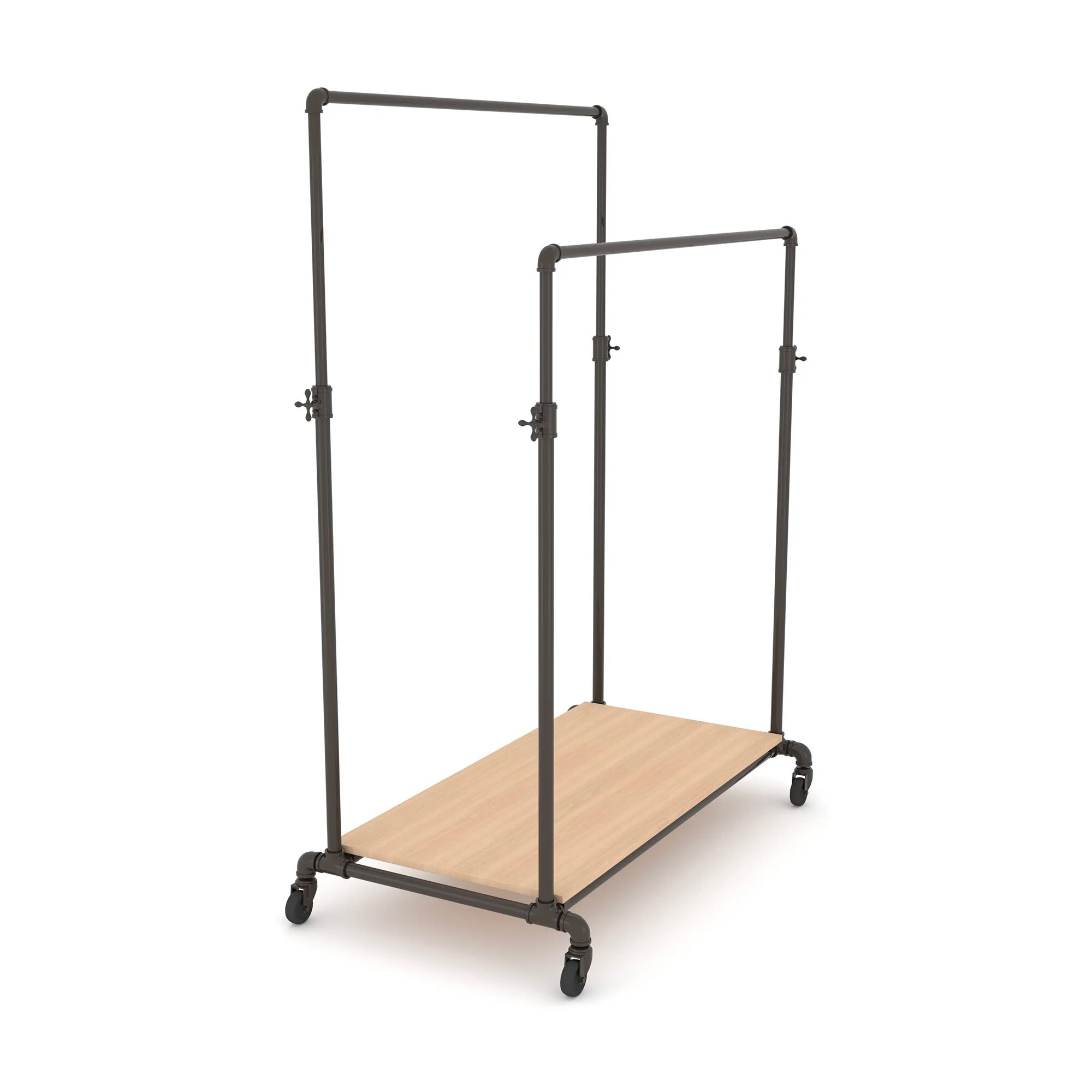 Ballet bar top clothing rack