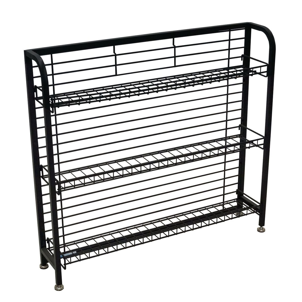 33H Under Counter Wire Display Rack With 4-6 Shelves